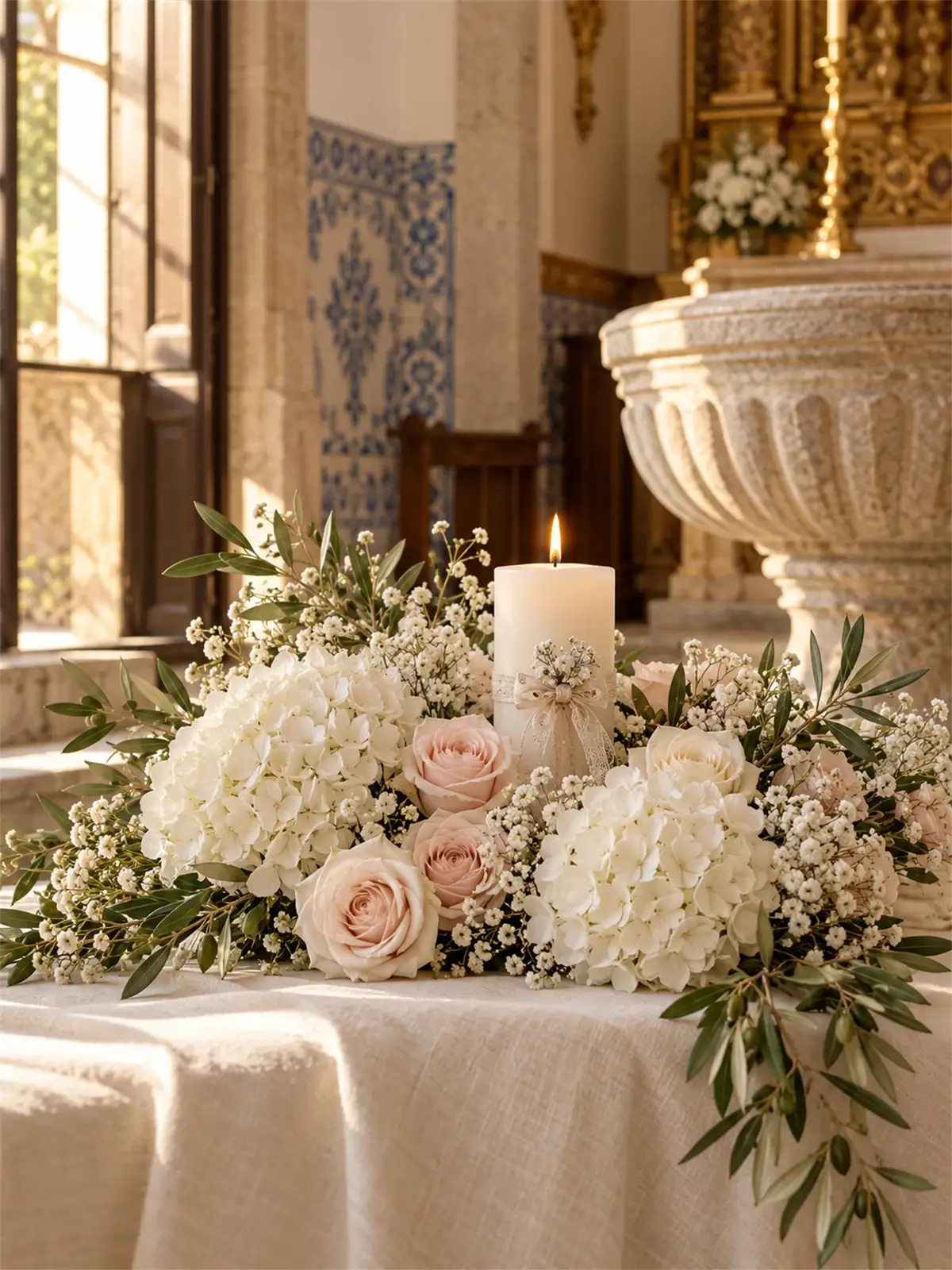 Flores para batizados